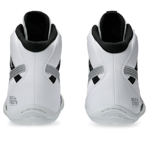 ASICS Men's Matflex 8 Wrestling Shoes, 10.5, White/Pure Silver