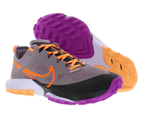 Nike Women's Air Zoom Terra Kiger 8 Running Shoes, Purple Smoke/Black/Peach Cream/Total Orange, 6