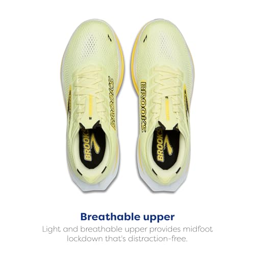 Brooks Men’s Hyperion 3 Neutral Running Shoe - Luminary/Black/Yellow - 8 Medium