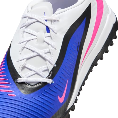 Nike Phantom 6 Low Academy Turf Soccer Shoes (Racer Blue/White/Pink Blast) Size 10