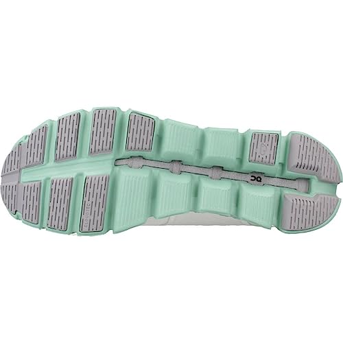 On Mens Cloud 5 Running Shoes, Undyed-White/Creek, 10.5 US