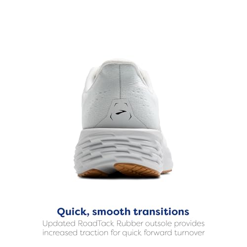 Brooks Women’s Launch 11 Neutral Running Shoe - White/Grey/Black - 9.5 Medium