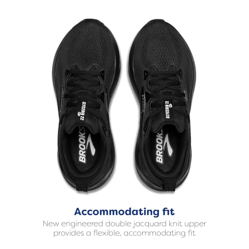 Brooks Men’s Glycerin 22 Neutral Running Shoe - Black/Black/Ebony - 9 Medium