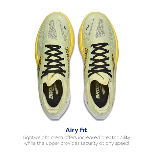 Brooks Men's Hyperion Max 3 Neutral Running Shoe - Luminary/Cyber Yellow/Black - 9 Medium
