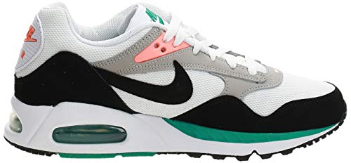 Nike Women's Air Max Correlate Running Shoes, White/Black-New Green, 9.5 M US