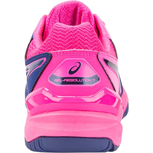ASICS Women's GEL-Resolution 7 Tennis Shoes, 9, BLUE PRINT/BLUE PRINT