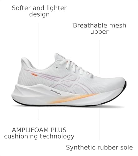 ASICS Women's VERSABLAST 4 Running Shoes, 9.5, White/Light UBE
