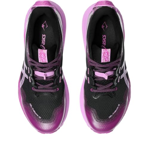 ASICS Women's Gel-Trabuco 12 Running Shoes, 6, Black/Lavender Glow
