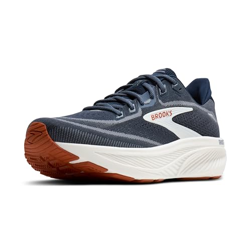 Brooks Men’s Ghost 18 Neutral Running & Walking Shoe - Navy Blazer/Red Earth/Blue - 10.5 Medium