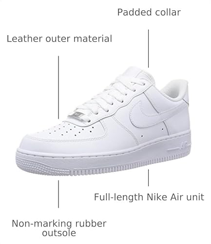 Nike Air Force 1 '07 Low Mens Basketball Shoes (10 Medium, White)