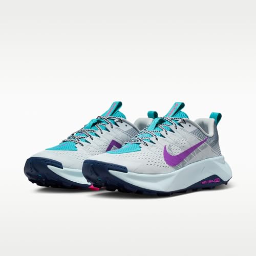 Nike Wildhorse 10 Men's Trail Running Shoes (Pure Platinum/Midnight Navy/Dusty Cactus/Vivid Purple) Size 11