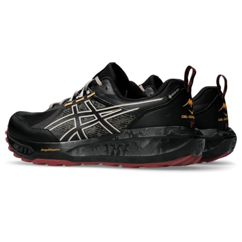 ASICS Men's Gel-Sonoma 8 GTX Running Shoes, 11, Black/Brisket RED