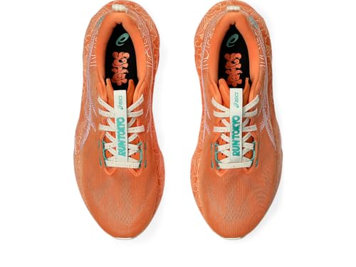 ASICS Unisex-Adult Novablast 5 Sports Shoes, SUN PEACH/WHITE, 7 UK Men/ 6 UK Women