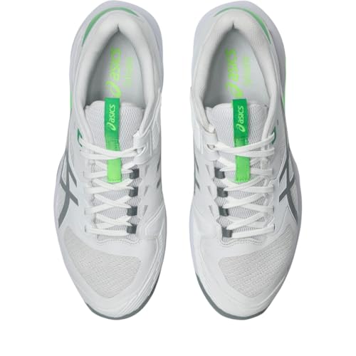ASICS Men's Solution Speed FF 4 OC Tennis Shoes, 10.5, White/Gravel