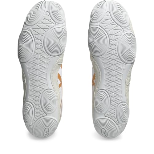 ASICS Men's Snapdown 4 Wrestling Shoes, 9.5, White/Pure Gold
