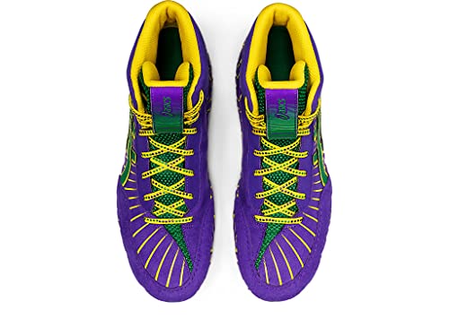 ASICS Men's AGGRESSOR 4 Wrestling Shoe, 10, ROYAL AZEL/GREEN