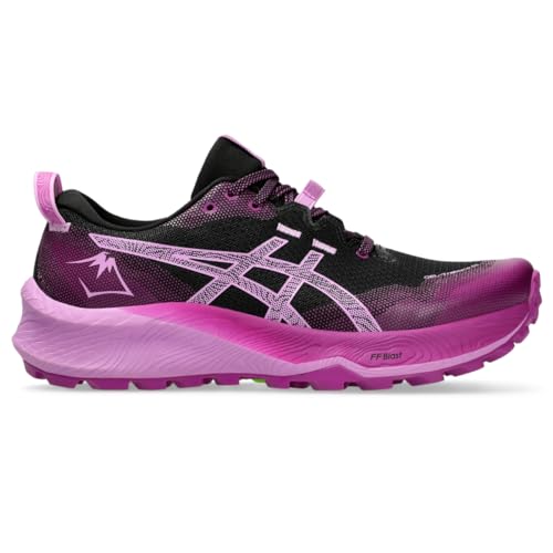 ASICS Women's Gel-Trabuco 12 Running Shoes, 6, Black/Lavender Glow