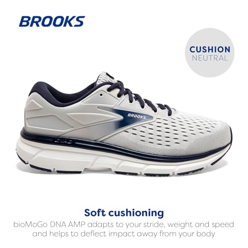 Brooks Men's Dyad 11 Running Shoe - Antarctica/Grey/Peacoat - 8.5 Wide
