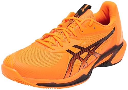 ASICS Men's Solution Speed Ff 3 Clay Sneaker, Shocking Orange Black, 10 US