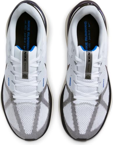 Nike Structure 25 Men's Road Running Shoes (HV5222-100, White/Black/Sail/Photo Blue) Size 11.5