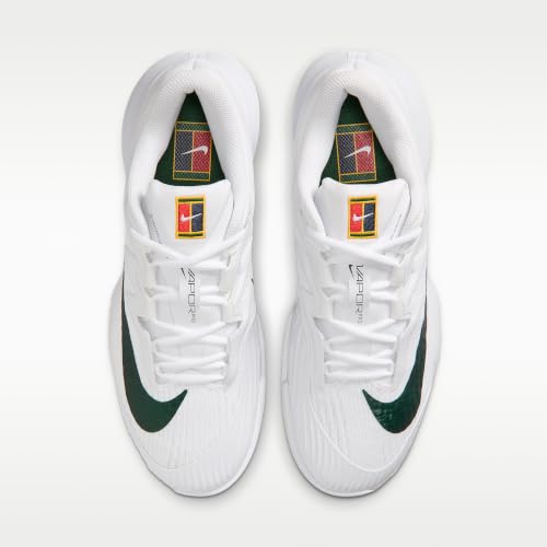 Nike Vapor Pro 3 PRM Women's Hard Court Tennis Shoes (White/University Gold/University Red/Gorge Green) Size 8.5
