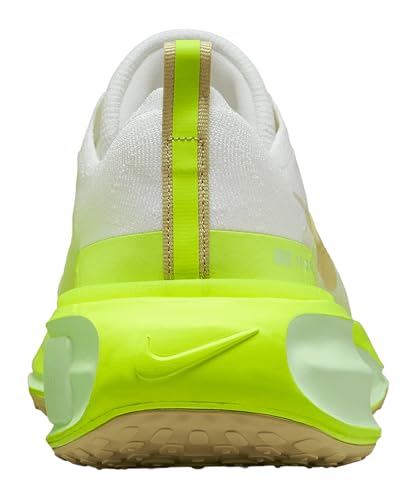 Nike Invincible 3 Men's Road Running Shoes (DR2615-104, White/Volt/Sail/Team Gold) Size 8.5