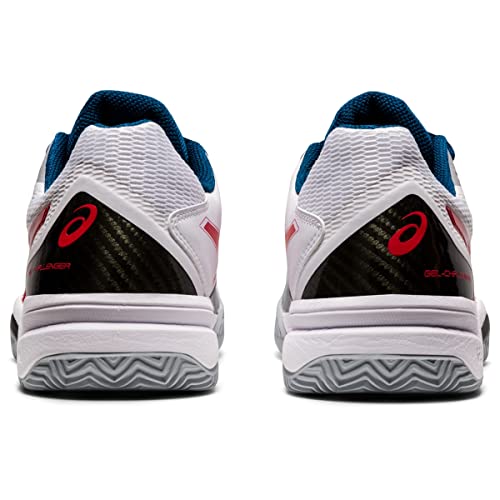 ASICS Gel-Challenger 12 Clay Tennis Shoe White/Classic Red 7 D (M)