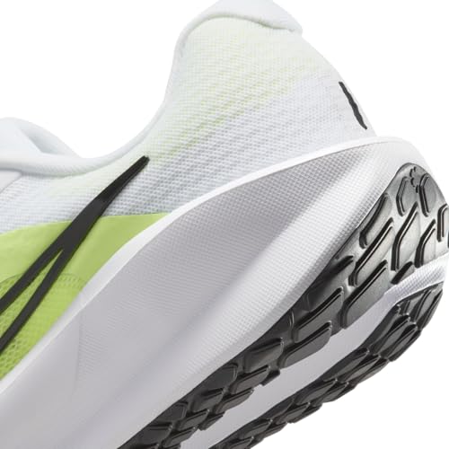 Nike Downshifter 13 Men's Road Running Shoes (FD6454-105, White/Light Lemon Twist/Volt/Black) Size 11