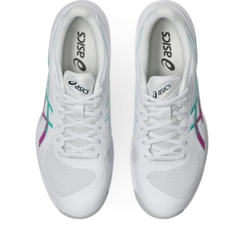ASICS Men's Solution Swift FlyteFoam 2 Tennis Shoes, 11, White/Digital Sakura