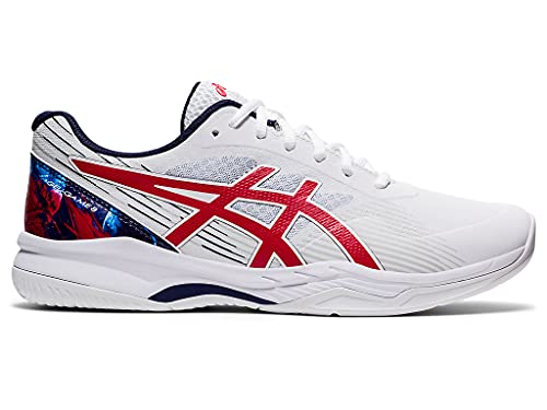 ASICS Men's Gel-Game 8 L.E. Tennis Shoes, 9.5, White/Classic RED