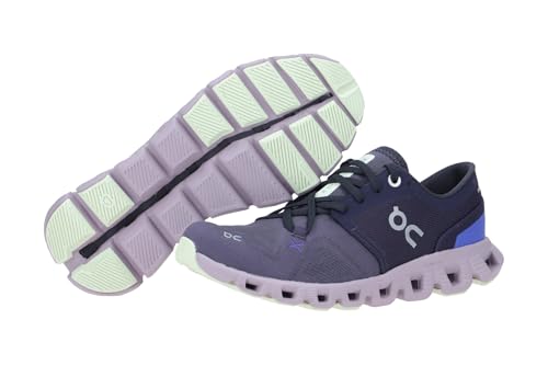 On Running Cloud X 3 Women, Midnight/Heron, 5.5