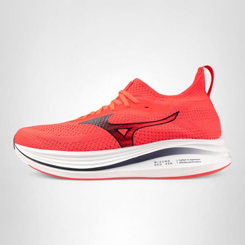 Mizuno Men's Neo Zen Running Shoe | Neutral Road-Trail Runner | Fiery Coral-Baritone Blue | US Mens 9.5