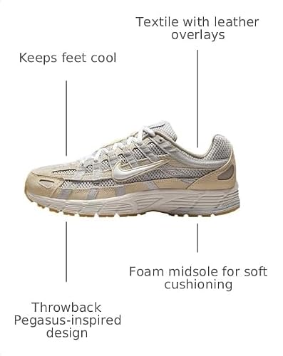 Nike P-6000 Women's Shoes (HV4312-025, Photon Dust/Light Khaki/Phantom/White) Size 12.5