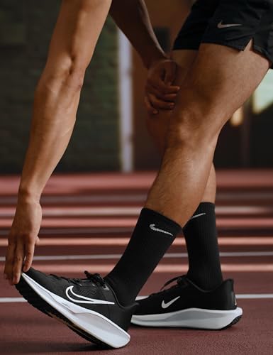 Nike Men's Quest 6 Road Running Shoes, Black/White-Iron Grey, 11