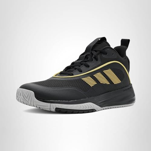 Adidas Men's Own The Game 3.0, Black/Gold Metallic/Solid Grey, 8