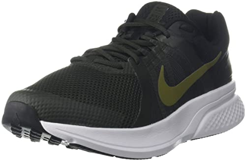 Nike Run Swift 2 Mens Running Trainers CU3517 Sneakers Shoes (UK 10.5 US 11.5 EU 45.5, Sequoia Pilgrim Black White 301)