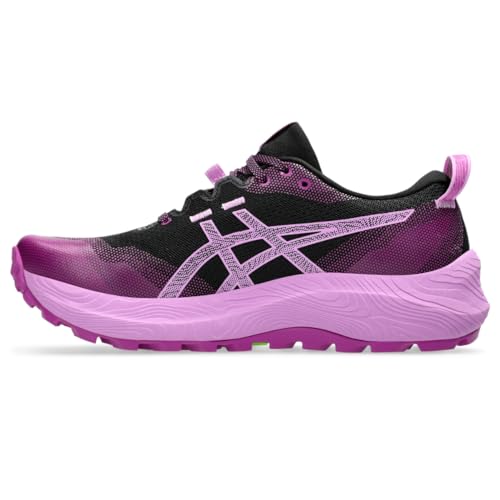 ASICS Women's Gel-Trabuco 12 Running Shoes, 6, Black/Lavender Glow