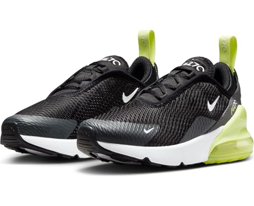 Nike Air Max 270 Little Kids' Shoes (AO2372-704, Light Lemon Twist/Black/Anthracite/White) Size 12
