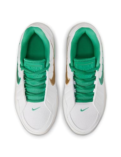 Nike Big Kid's Lebron Witness IX Basketball Shoes White/Stadium Green-White-Metallic Gold 4.5Y