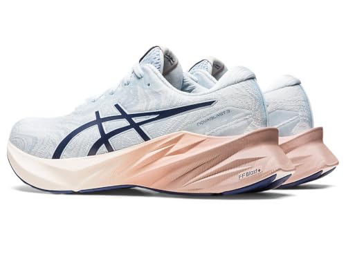 ASICS Women's NOVABLAST 3 Running Shoes, 11, Sky/Cream