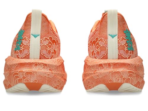 ASICS Unisex-Adult Novablast 5 Sports Shoes, SUN PEACH/WHITE, 7 UK Men/ 6 UK Women