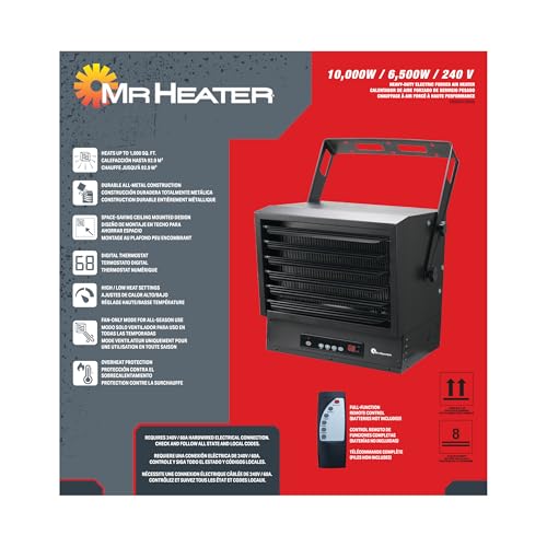 Mr. Heater 10,000/6,500W 240V Ceiling Mount Garage Utility Heater