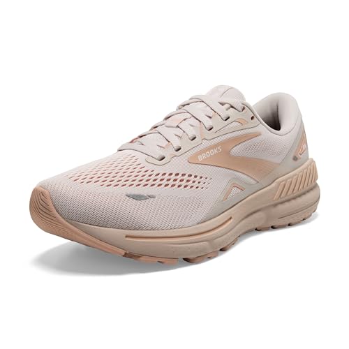Brooks Women’s Adrenaline GTS 23 Supportive Running Shoe - Crystal Grey/Villa/White - 11 Medium