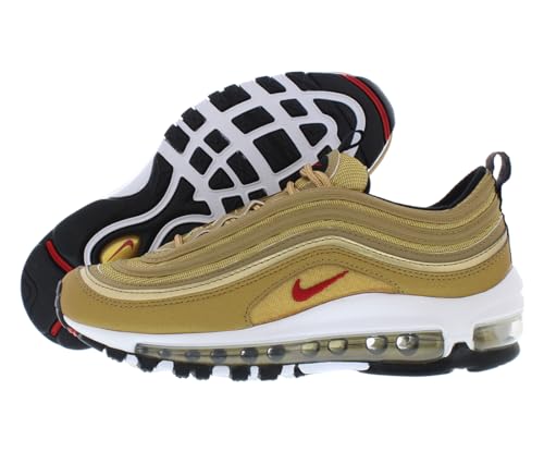 Nike Air Max 97 Qs GS Boys Shoes Size 3.5, Color: Metallic Gold-Gold