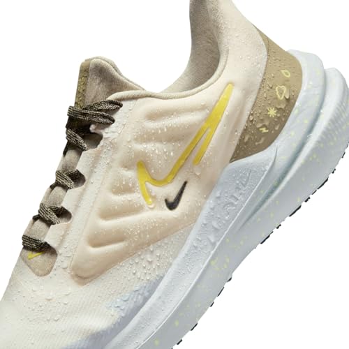 Nike Air Winflo Shield Womens Running Trainers DM1104 Sneakers Shoes (UK 6.5 US 9 EU 40.5, Pale Ivory high Voltage 100)