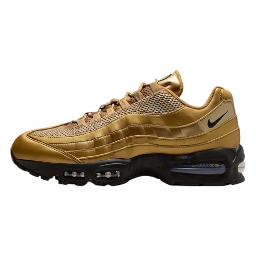 Nike Air Max 95 "Big Bubble Men's Shoes (Metallic Gold/University Red/Elemental Gold/Black) Size 14