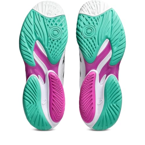 ASICS Men's Court FlyteFoam 3 Tennis Shoes, 15, White/Digital Sakura