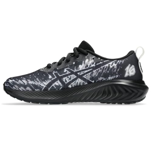 ASICS Kid's Gel-Noosa TRI 16 Grade School Running Shoes, 4, Black/White
