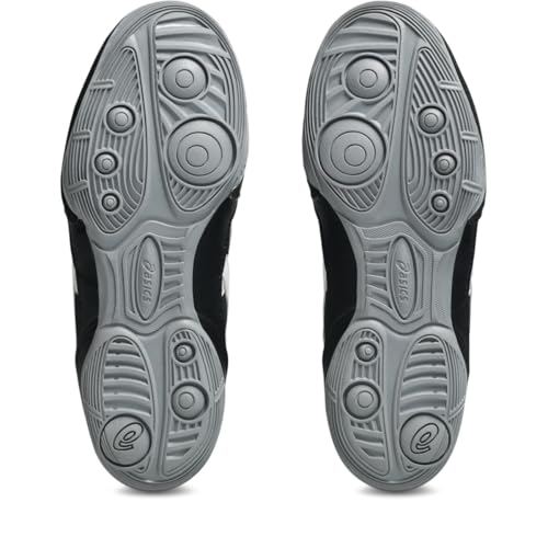 ASICS Kid's Matflex 8 GS Wrestling Shoes, 6, Black/White