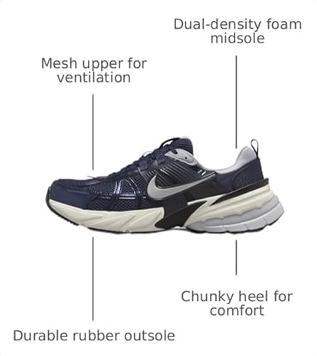 Nike V2K Run Shoes (HJ4497-400, Obsidian/Thunder Blue/Wolf Grey) Size 10